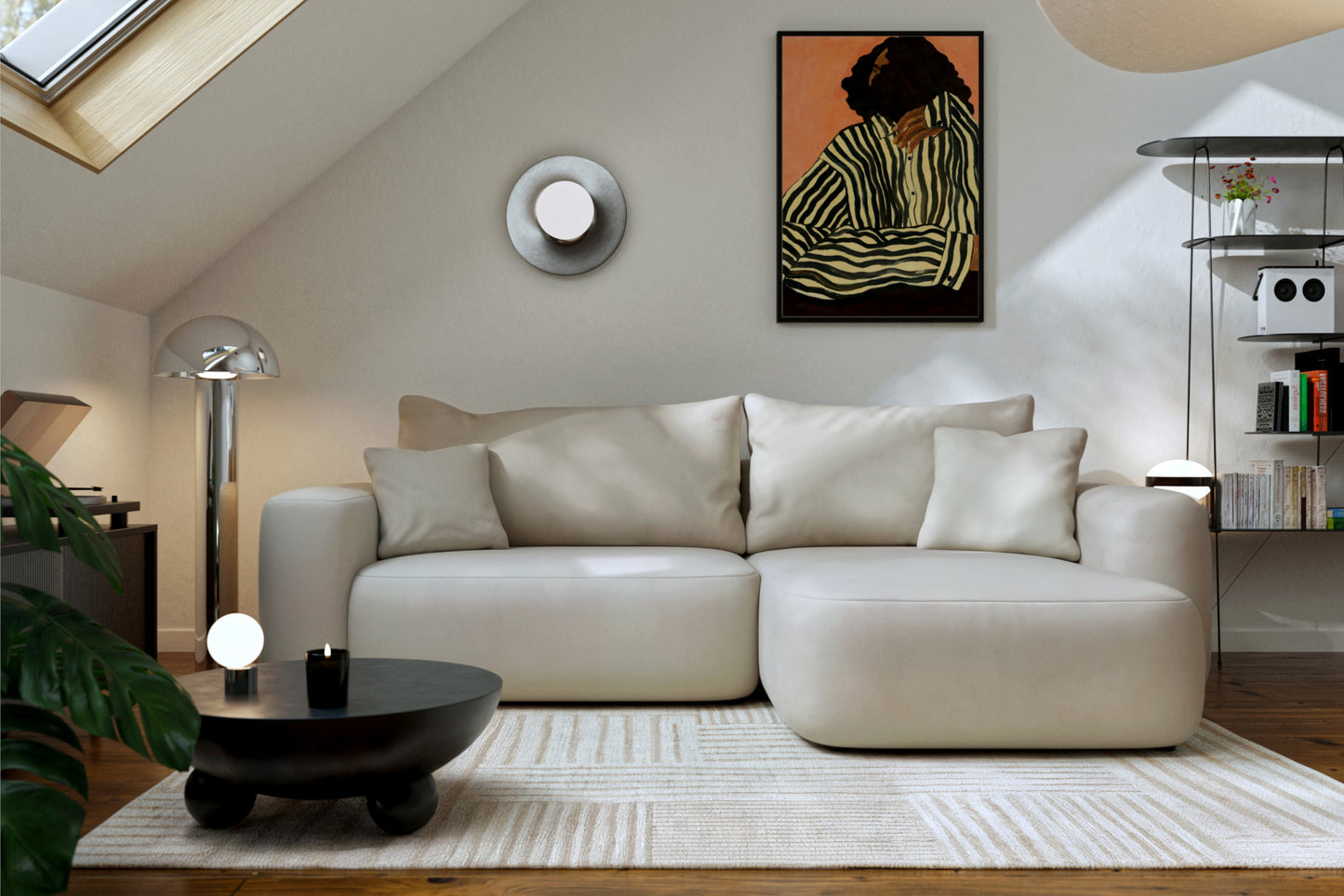 Narożnik Billy uniwersalny z funkcją spania