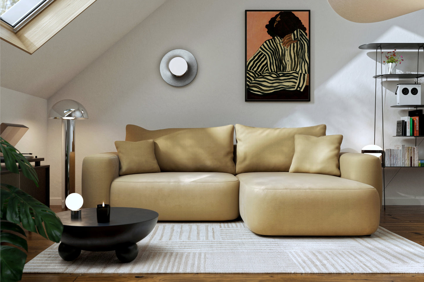 Narożnik Billy uniwersalny z funkcją spania