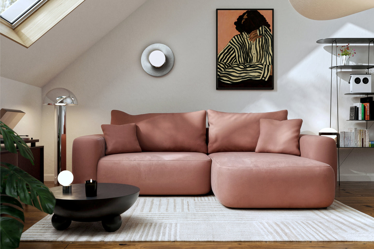 Narożnik Billy uniwersalny z funkcją spania