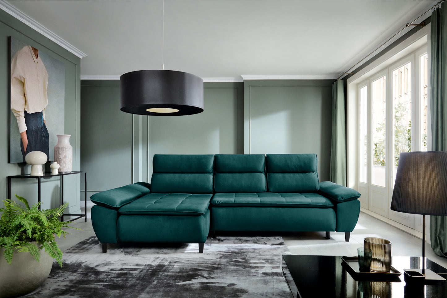 Narożnik Faro lewostronny z funkcją spania