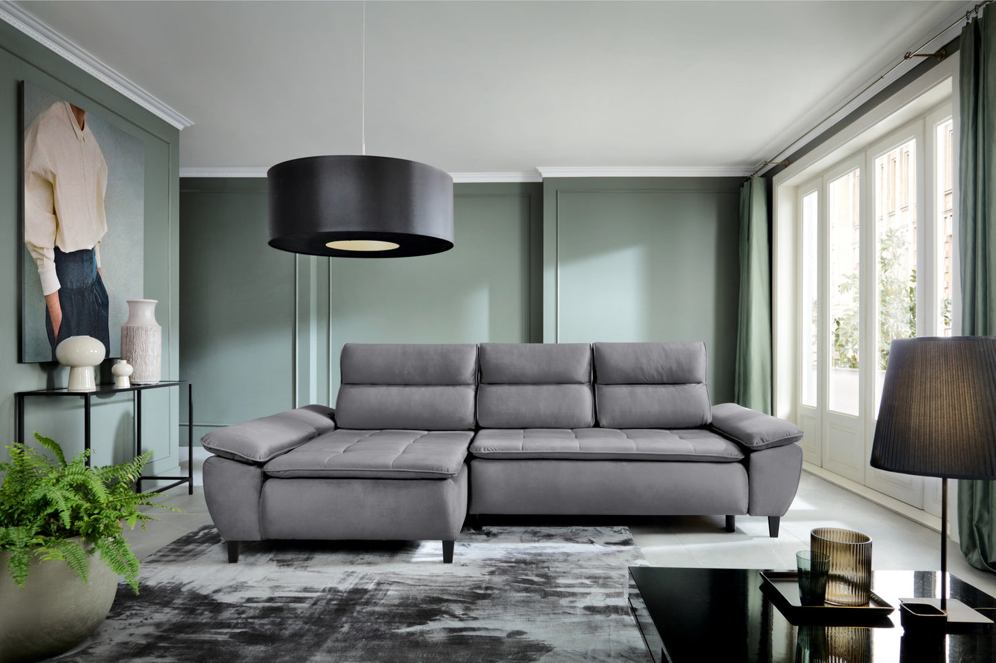 Narożnik Faro lewostronny z funkcją spania