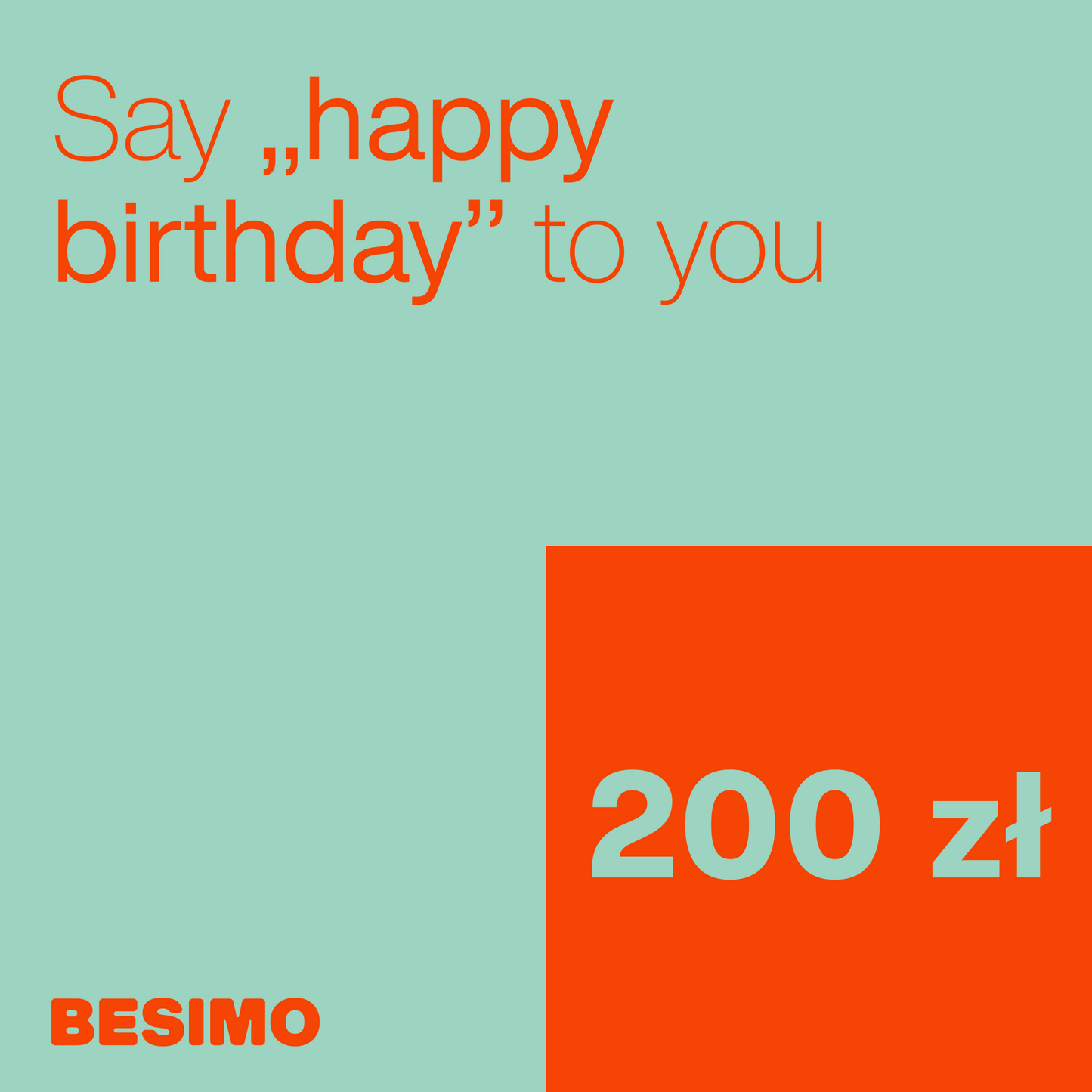 Karta podarunkowa Happy Birthday