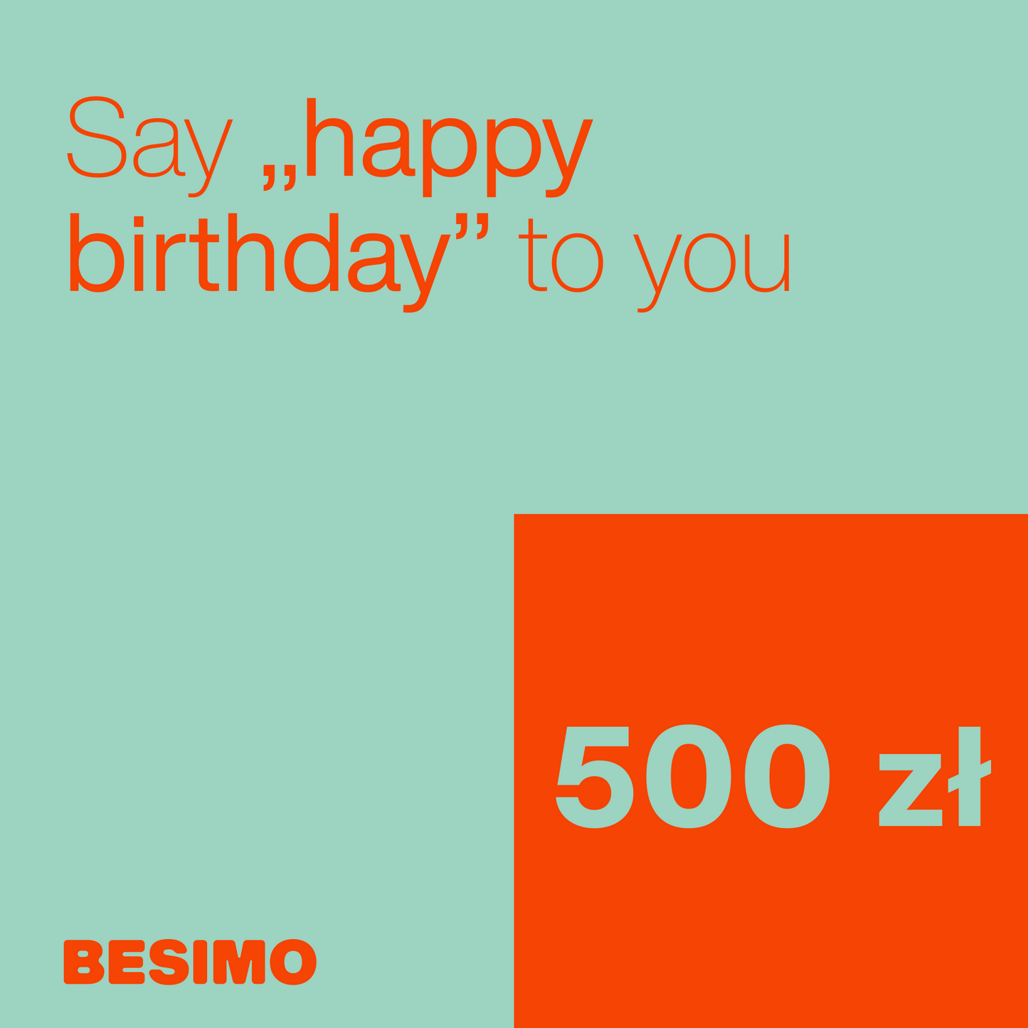 Karta podarunkowa Happy Birthday