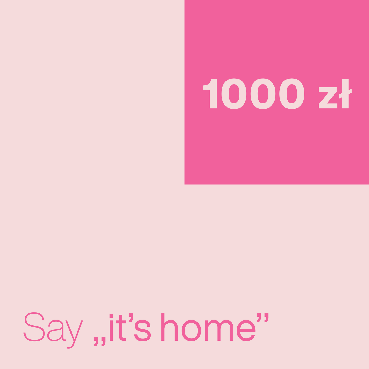 Karta podarunkowa It's Home