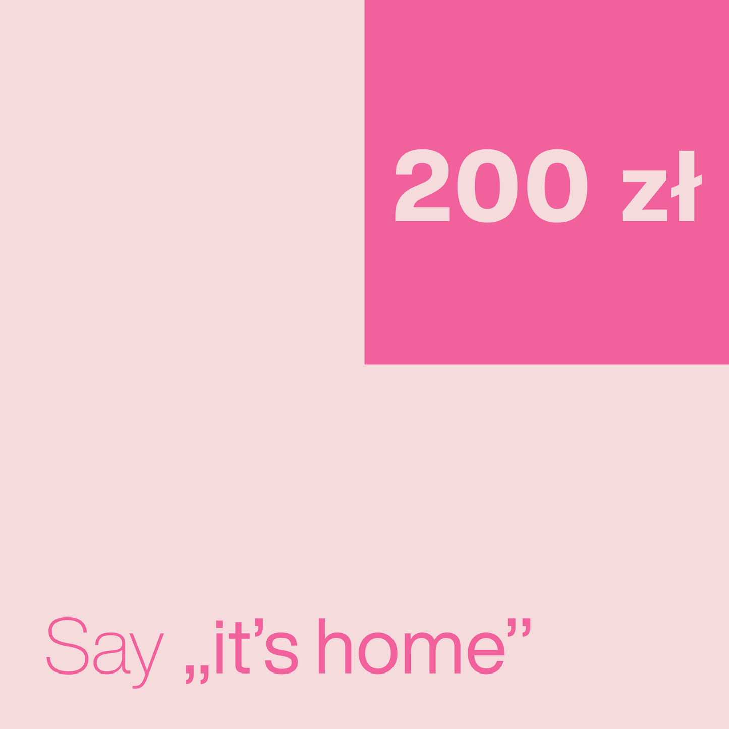 Karta podarunkowa It's Home