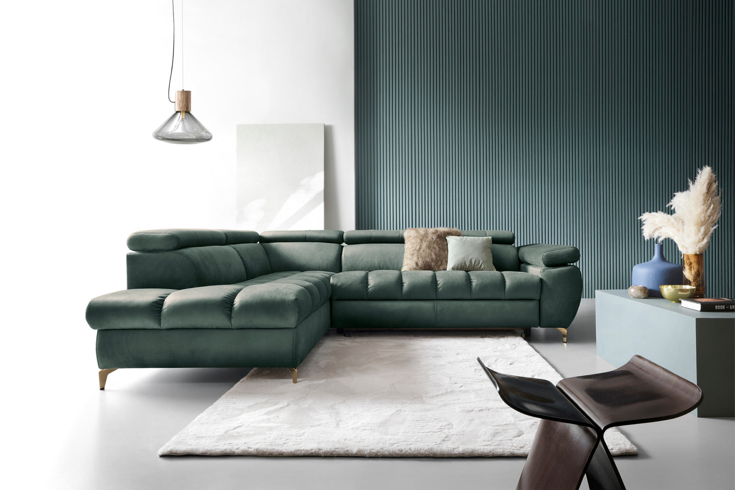 Narożnik Lugano II lewostronny z funkcją spania