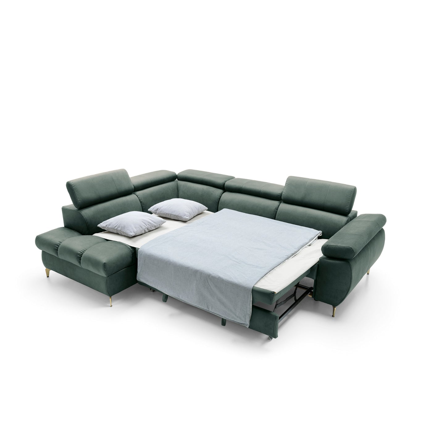 Narożnik Lugano II lewostronny z funkcją spania