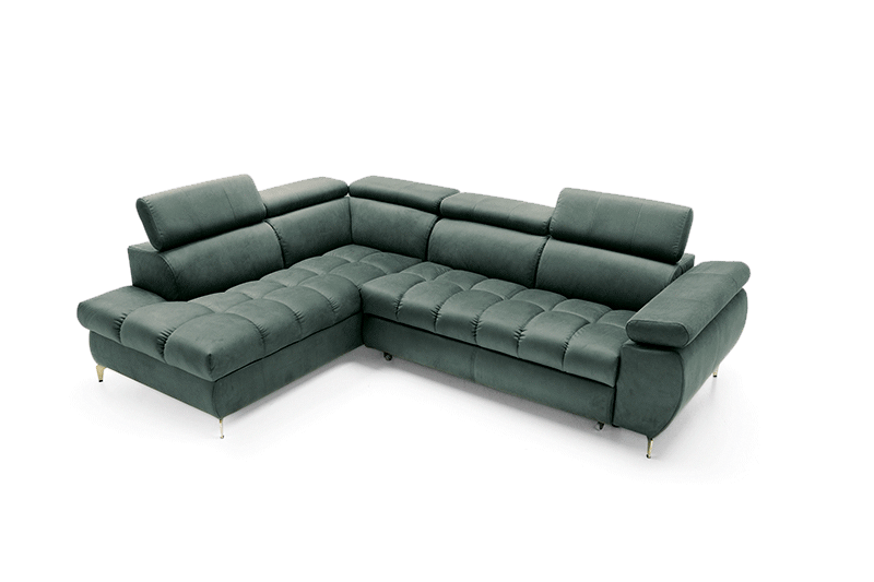 Narożnik Lugano II lewostronny z funkcją spania