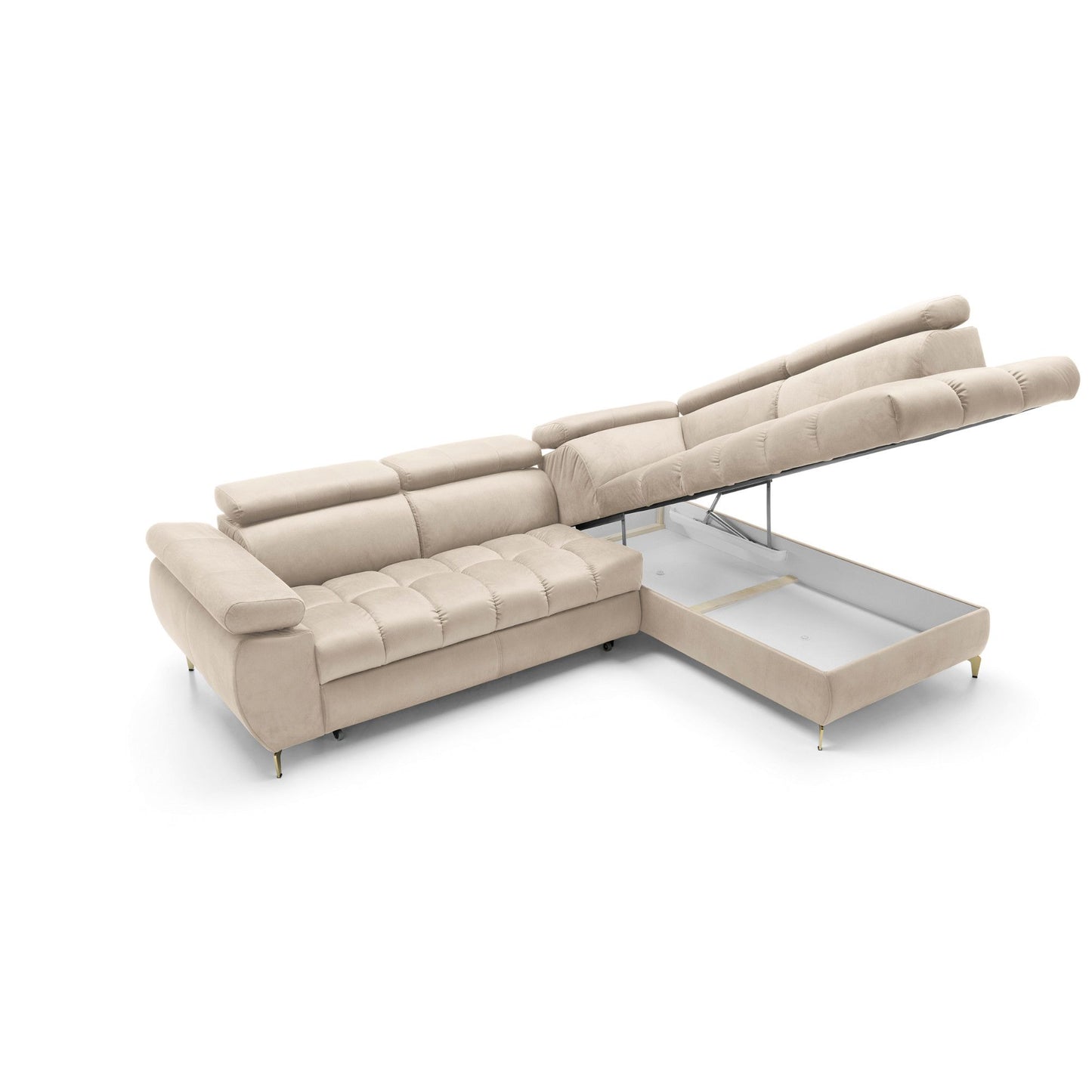 Narożnik Lugano II prawostronny z funkcją spania