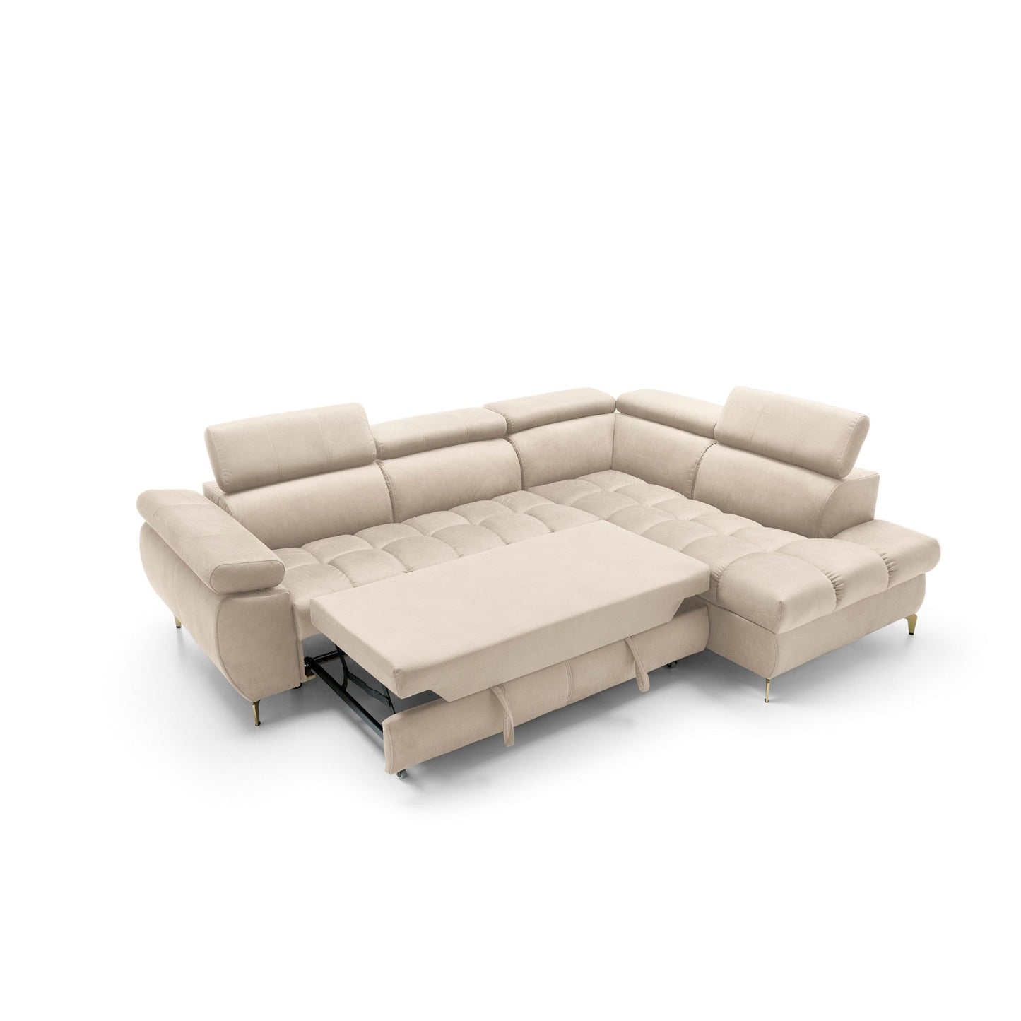 Narożnik Lugano II prawostronny z funkcją spania