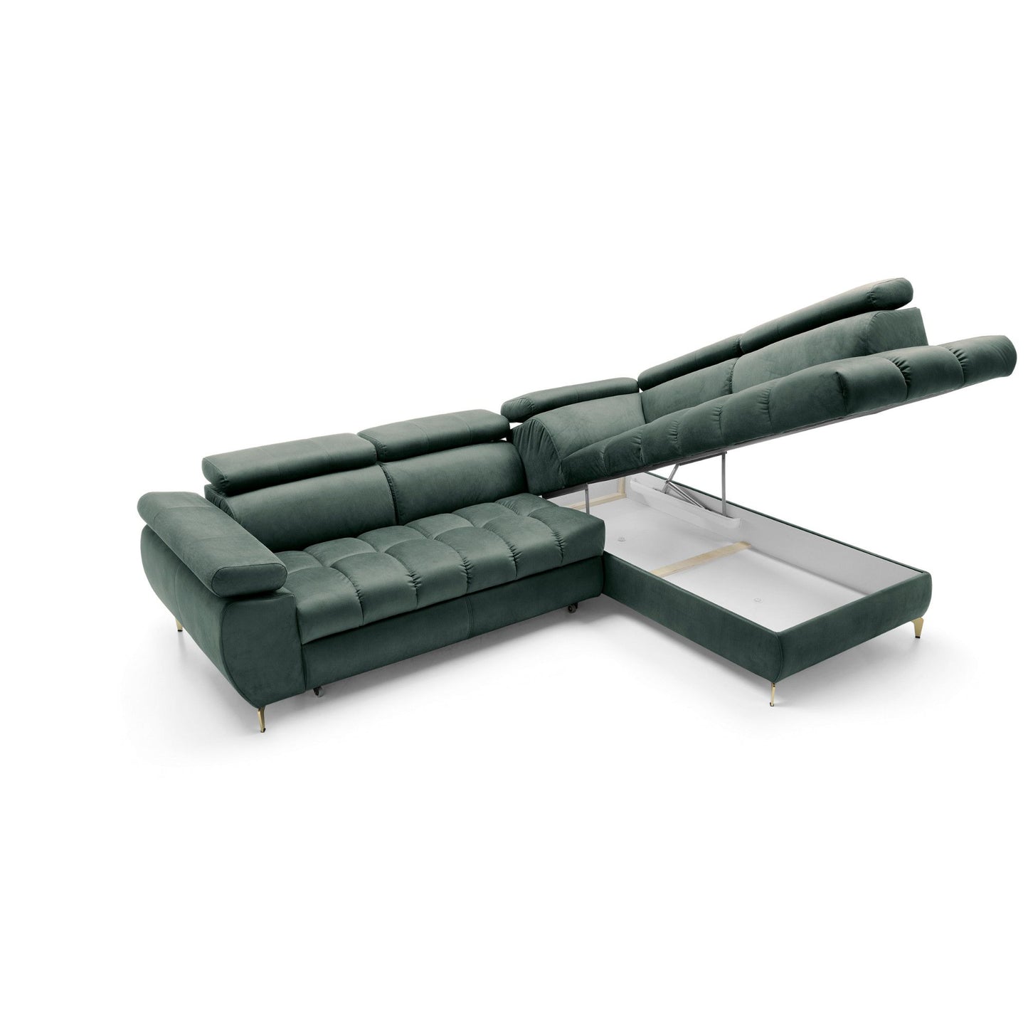 Narożnik Lugano II prawostronny z funkcją spania