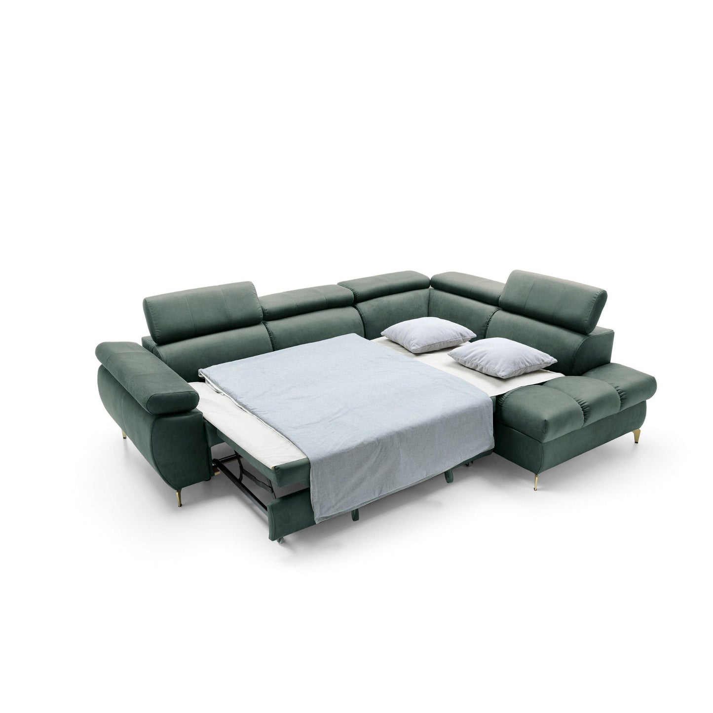 Narożnik Lugano II prawostronny z funkcją spania