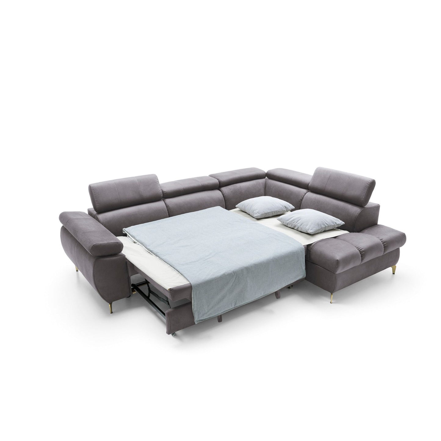 Narożnik Lugano II prawostronny z funkcją spania