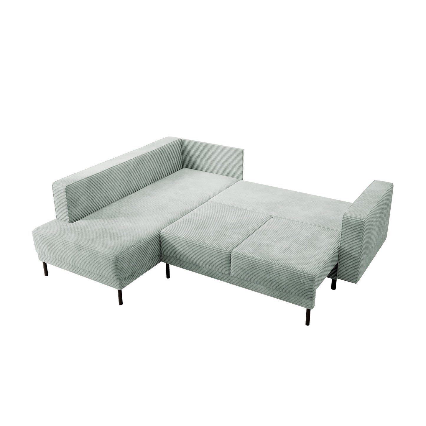 Modo II left-sided corner sofa with sleeping function