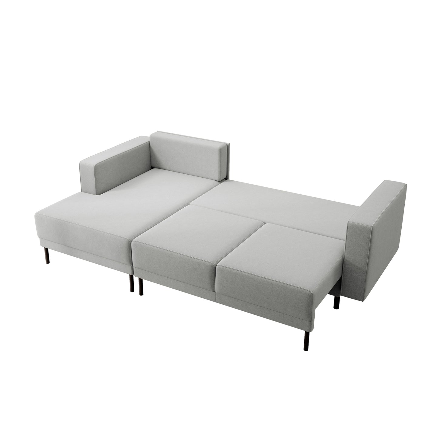 Modo I left-sided corner sofa with sleeping function