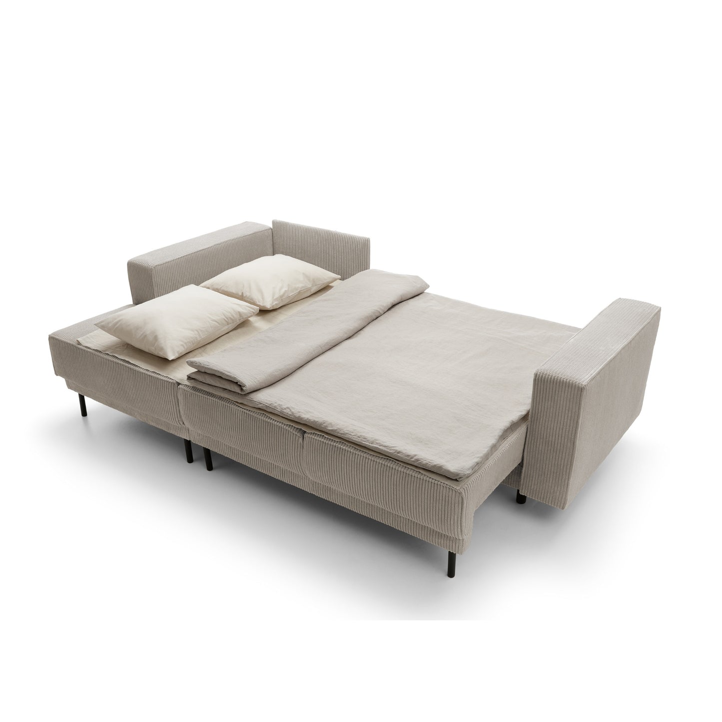Modo I left-sided corner sofa with sleeping function