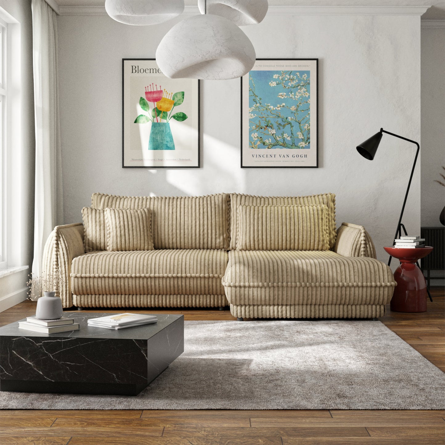 Narożnik Mojave I prawostronny z funkcją spania