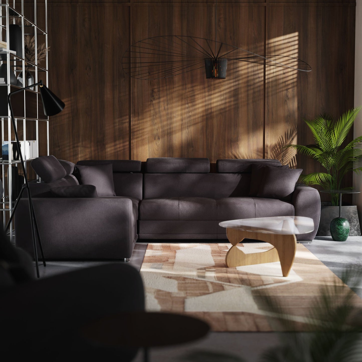 Narożnik Moon lewostronny z funkcją spania