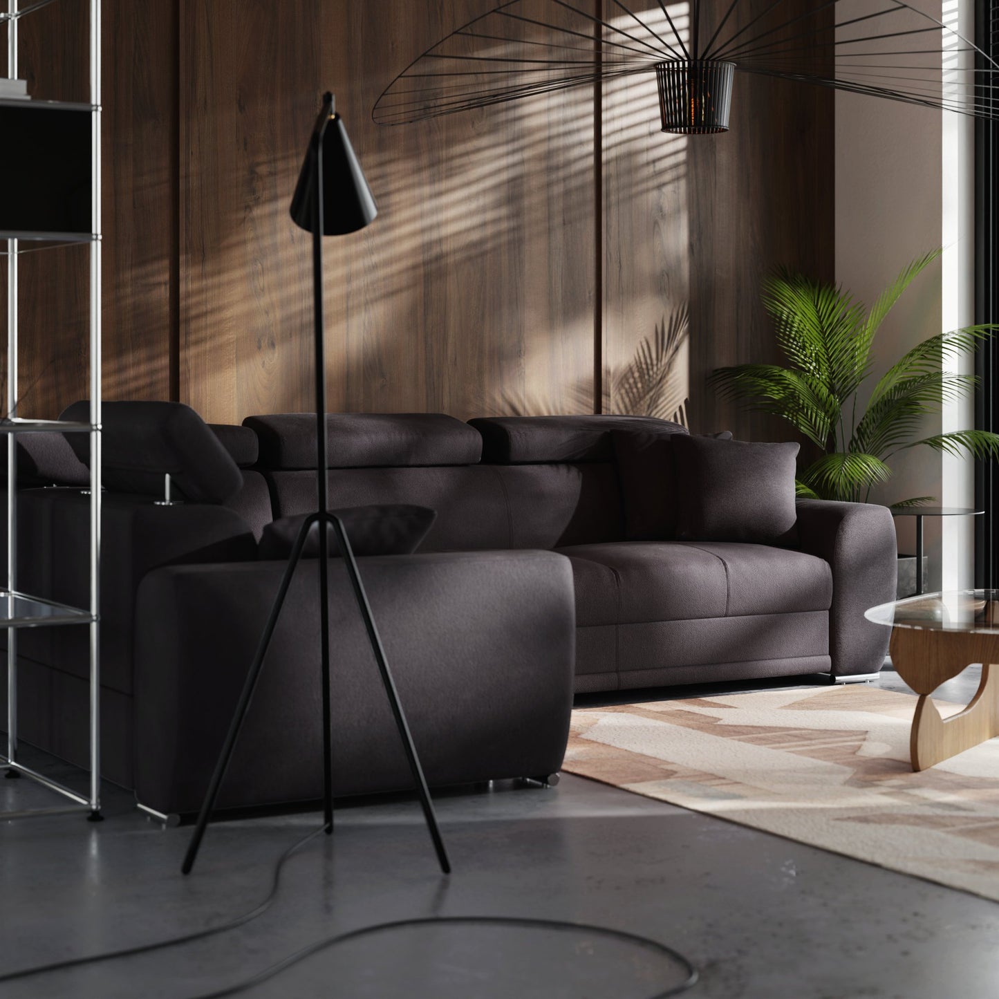 Narożnik Moon lewostronny z funkcją spania