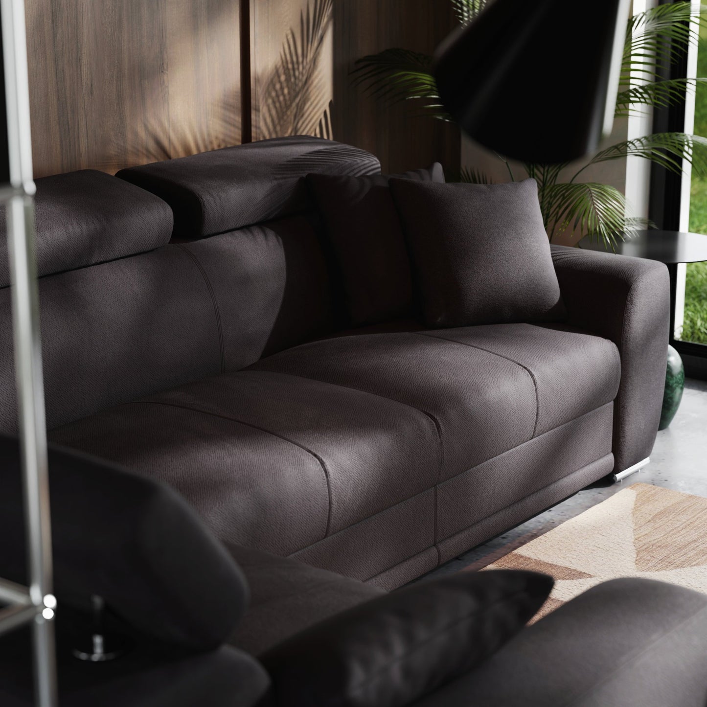 Narożnik Moon lewostronny z funkcją spania