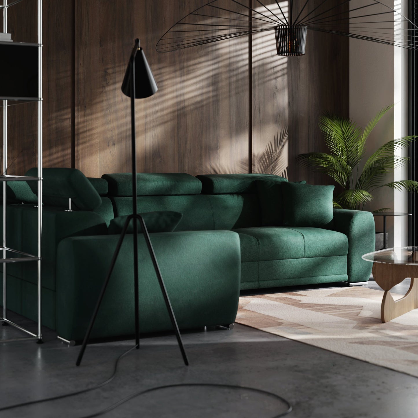 Narożnik Moon lewostronny z funkcją spania