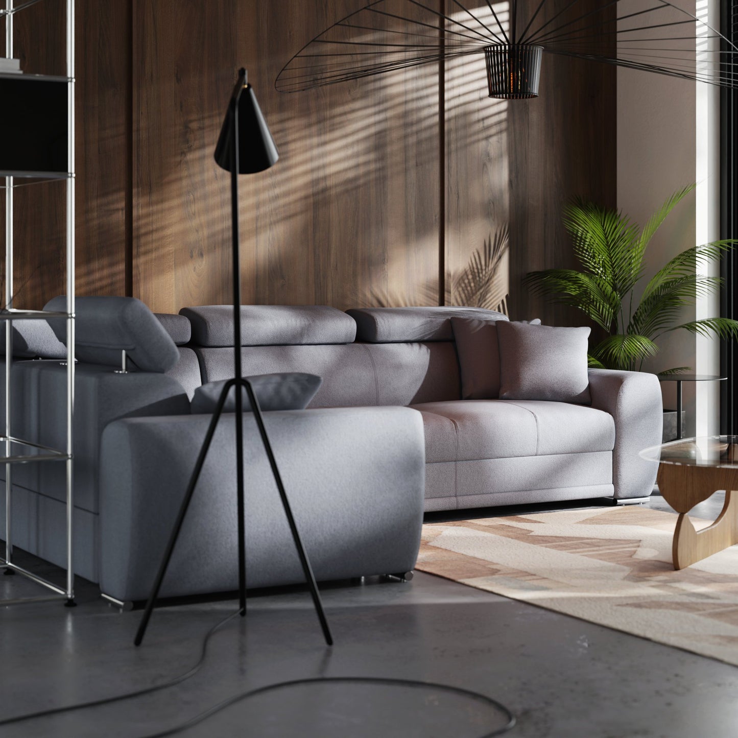 Narożnik Moon lewostronny z funkcją spania