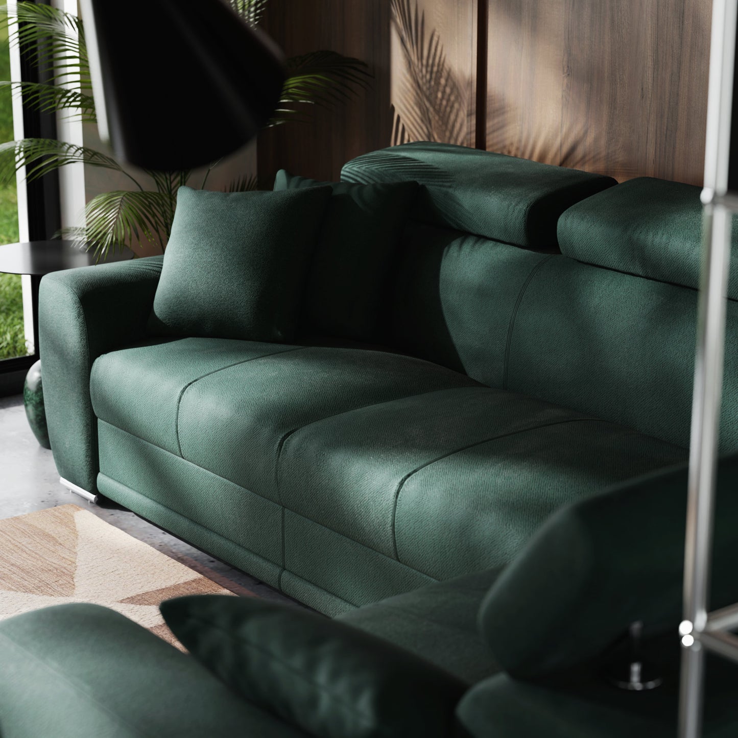 Narożnik Moon prawostronny z funkcją spania