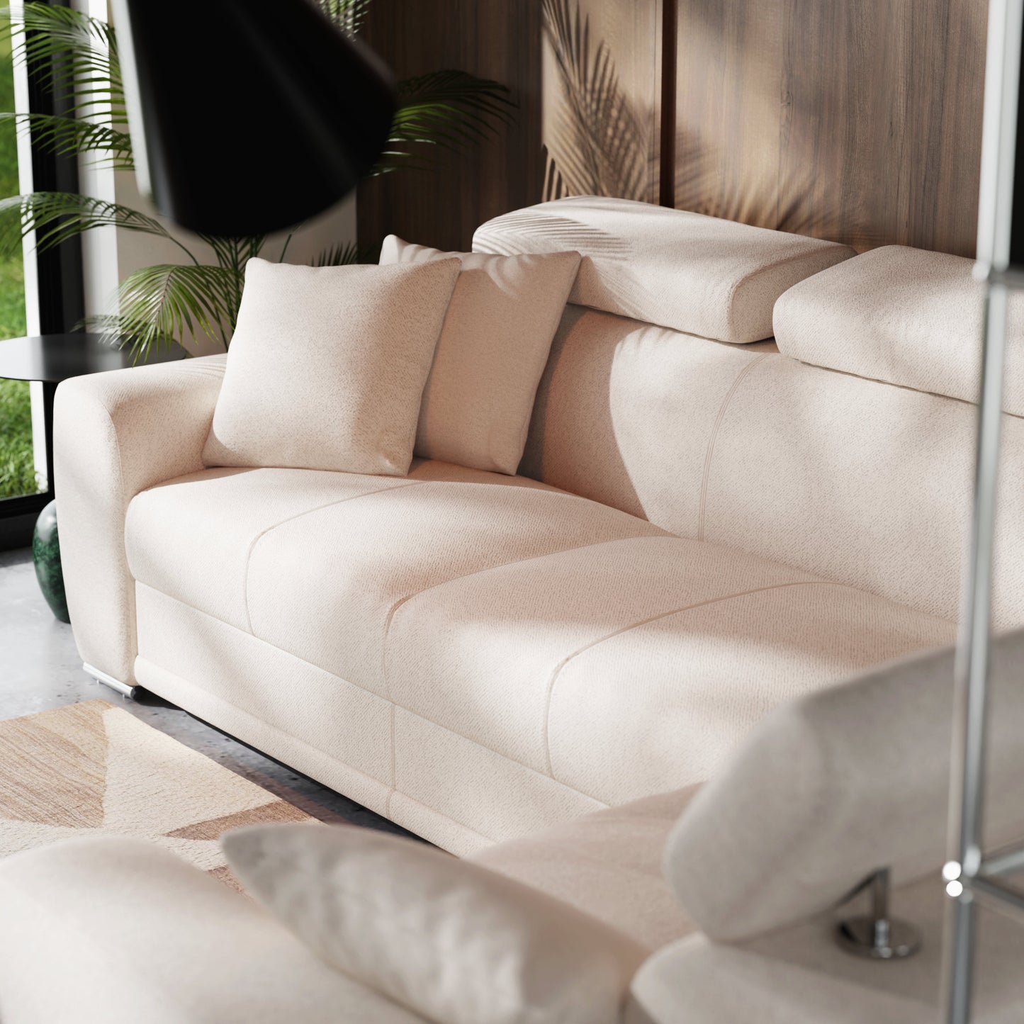 Narożnik Moon prawostronny z funkcją spania