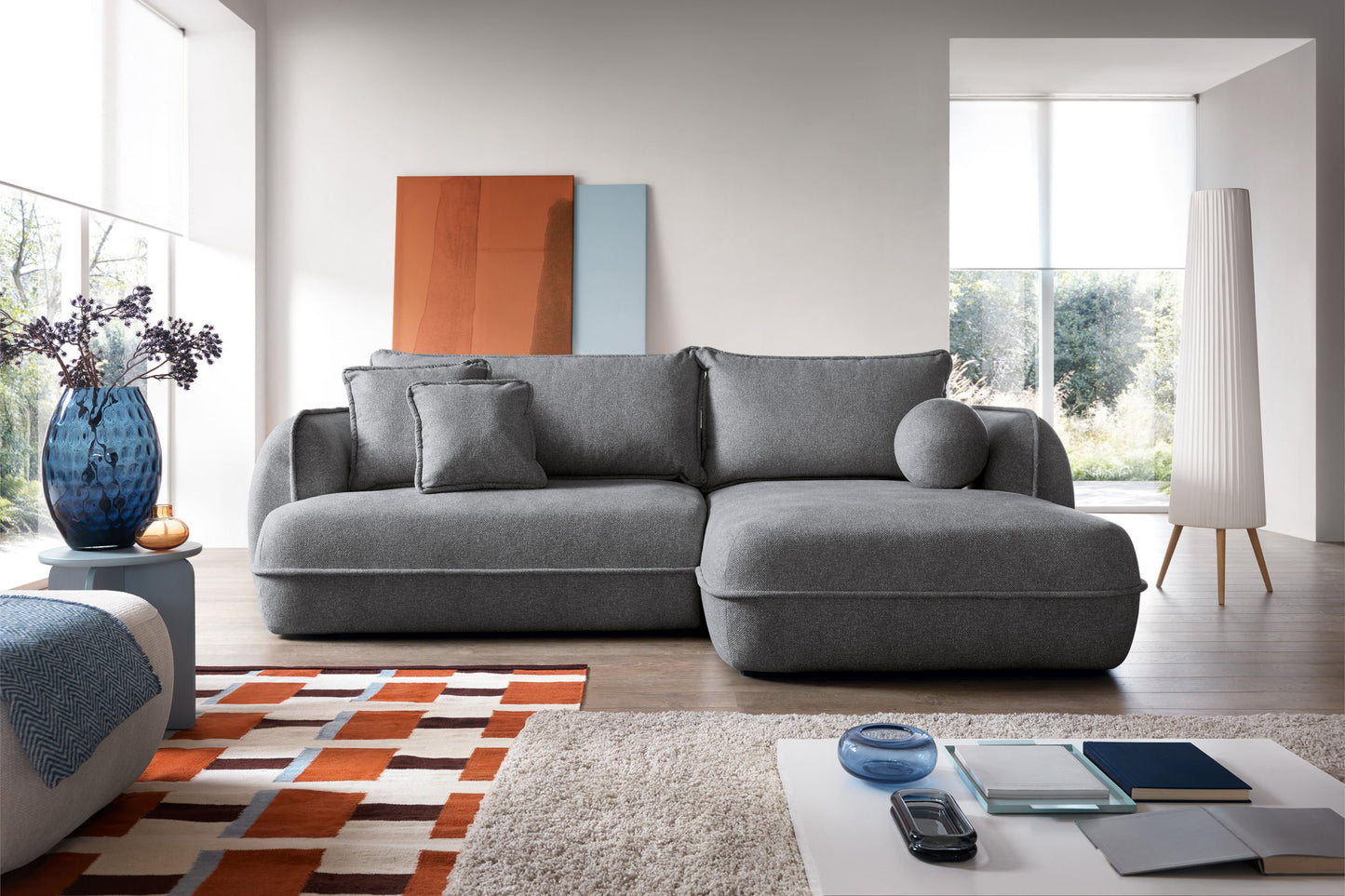 Narożnik Visby prawostronny z funkcją spania