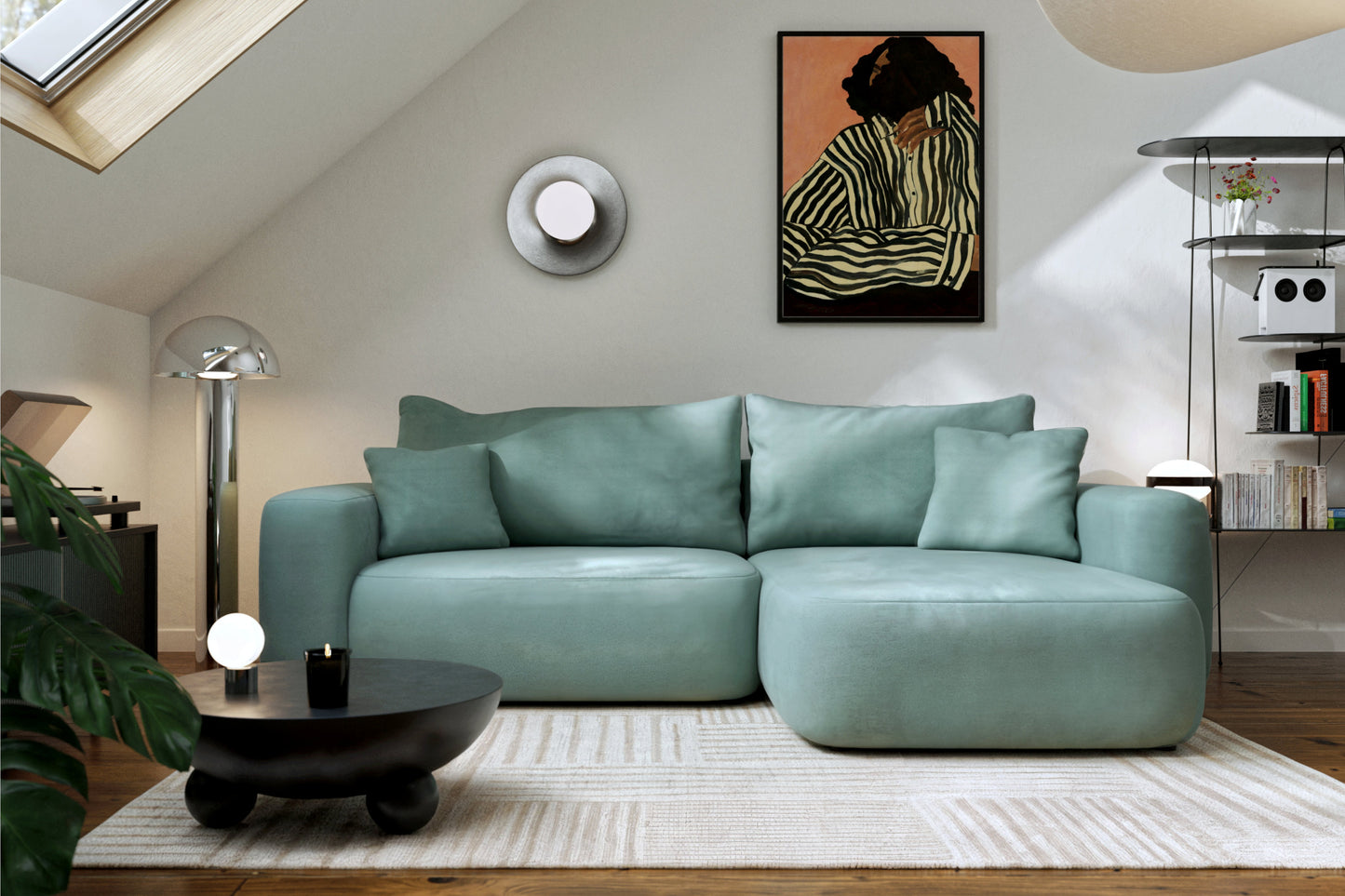 Narożnik Billy uniwersalny z funkcją spania