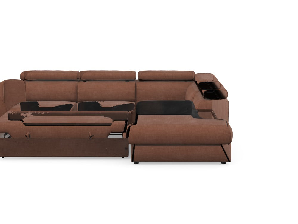 Corner sofa with sleeping function