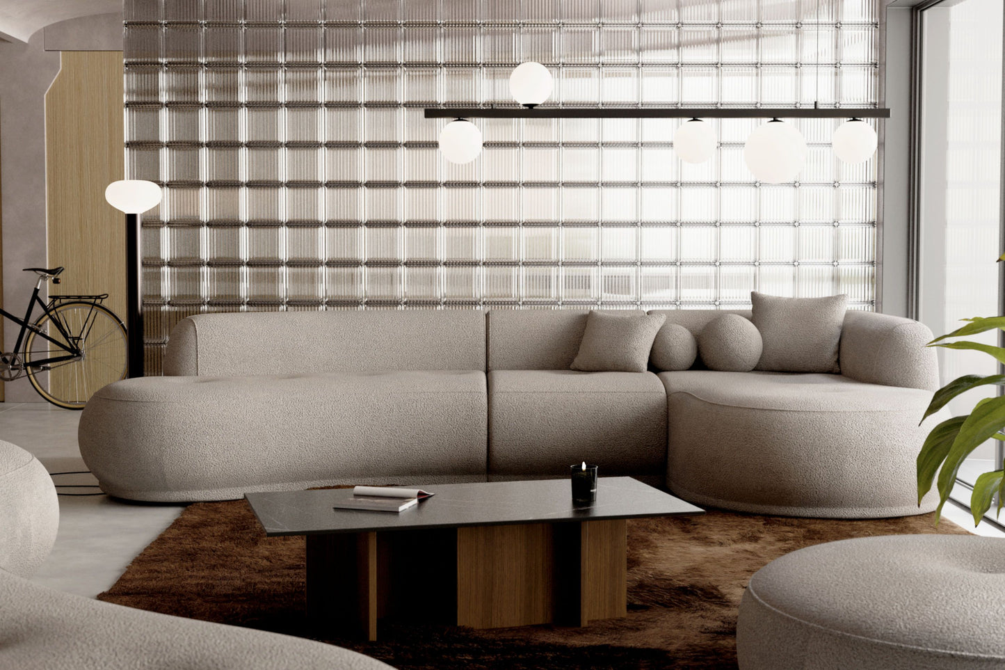 Narożnik modułowy Gio COTTL-1-LR prawostronny