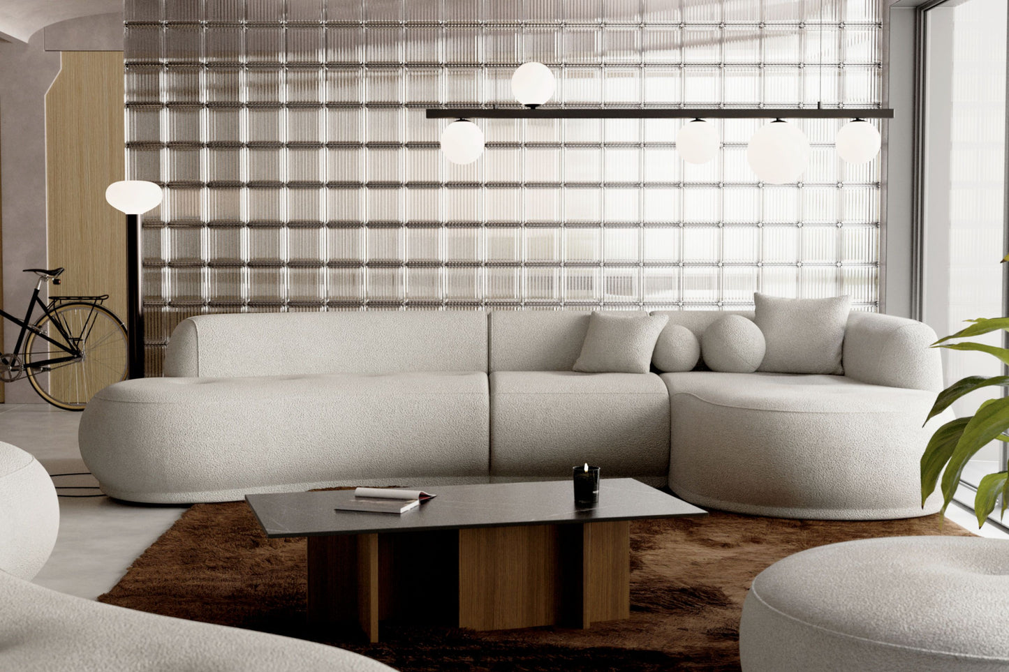 Narożnik modułowy Gio COTTL-1-LR prawostronny