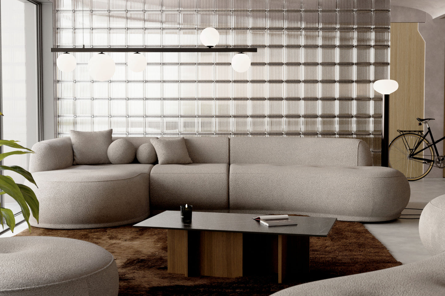 Narożnik modułowy Gio LL-1-COTTR lewostronny